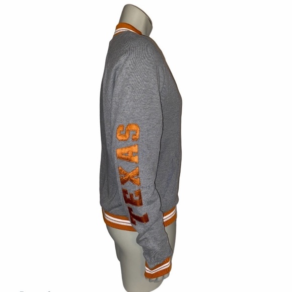 TEXAS LONGHORNS Collegiate Collection Varsity Jacket by PINK Victoria’s Secret - Picture 4 of 16